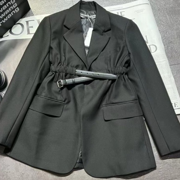 Alexander Wang belted black blazer - Picture 3 of 3